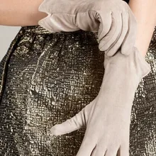 Для женщин Свинья замша Перчатки Для женщин