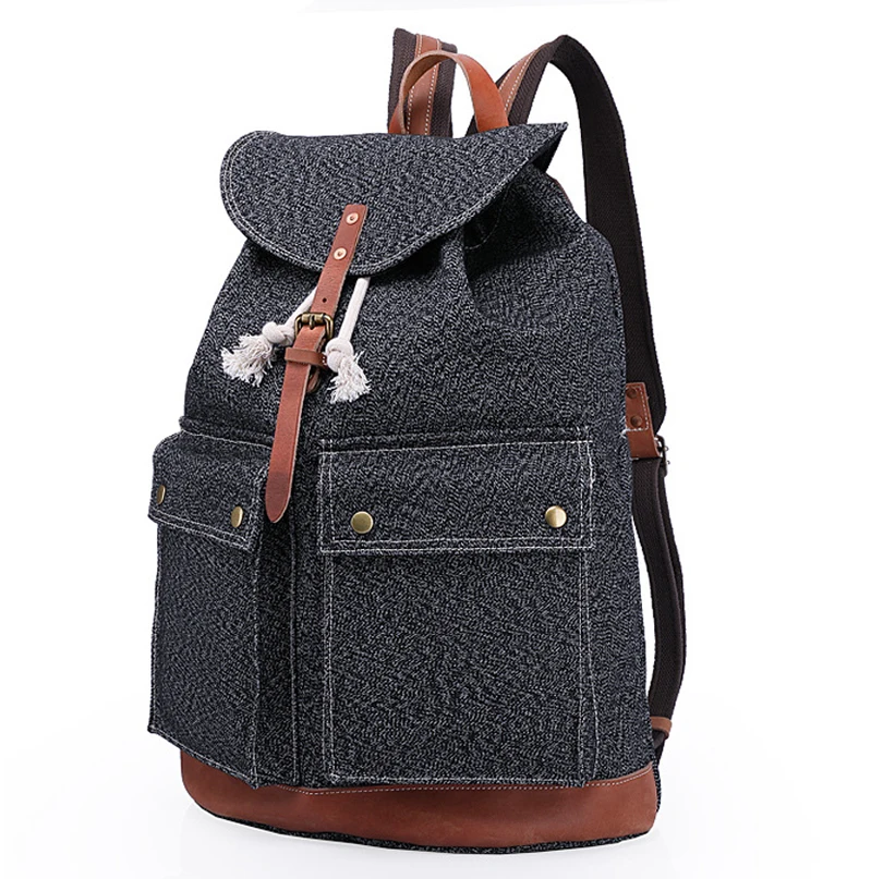 natural canvas backpack