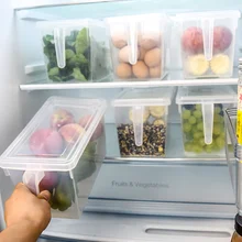 Прямоугольная прозрачная полипропиленовая герметичная пластиковая коробка для хранения холодильника коробка для хранения яиц фруктов кухонные принадлежности