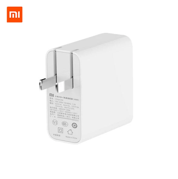 Xiaomi Power Adapter 45W Type C Quick Charger Mi Notebook Air 13.3
