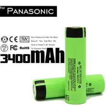 Бренд KingWei 6 шт 18650 3400mAh 3,7 v литий-ионная аккумуляторная батарея для Panasonic NCR18650B