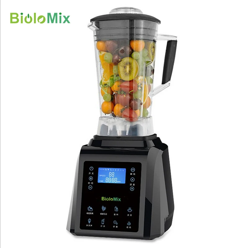 Digital TouchPad Timer 3HP BPA FREE automatical professional smoothies power blender food heavy duty smart program mixer juicer