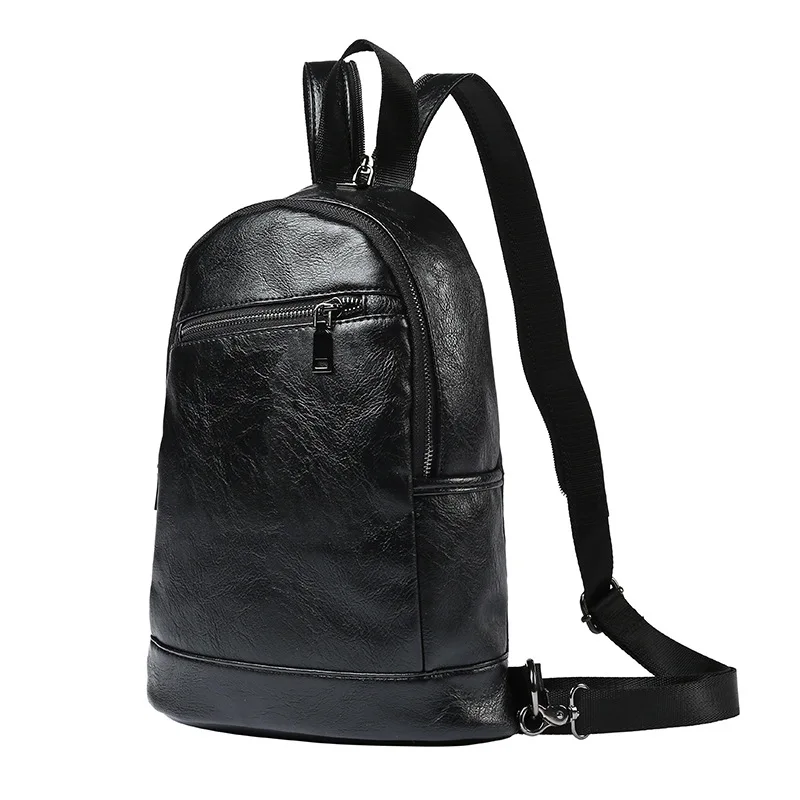 

New Multi Function Men Backpacks Pu Leather Women Mochilas Vintage Bag Backpack Travel Bolsas Boy College Students Bags Daypacks