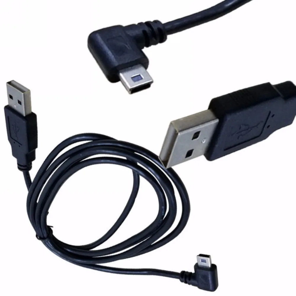 1 шт. штекер USB 2 0 A на Mini 5 контактов левый Угловой кабель для передачи данных 90