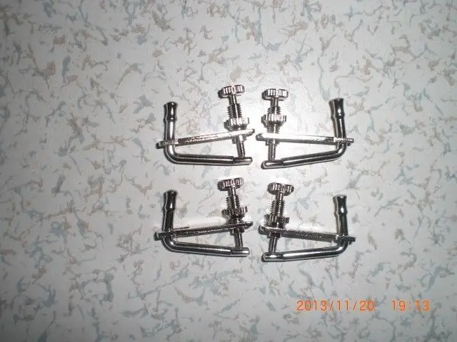 

4 шт. тонкий тюнер для скрипки, размер 4/4, серебристый цвет 002 #