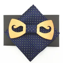 Лидер продаж, модный деревянный галстук-бабочка из якорей, очков, самолета, дизайн, лучшие подарки для него, для мужчин, подарок с карманными квадратами