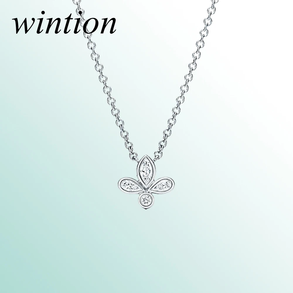 

Wintion tiff necklace Pendant Original 100% 925 Sterling Silver Women Free Shipping Jewelry High-end Quality Gift