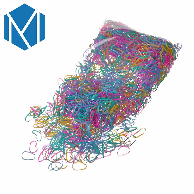 Одноразовая цветная эластичная лента для волос M MISM 2000 шт. ободок девочек