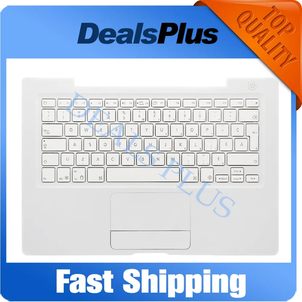 

White Palmrest Topcase For Macbook 13'' A1181 A1185 Palmrest Top case with CA Canada keyboard &Touchpad with Yellow Cable