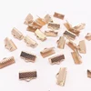 Wholesale 6/8/10/13mm Metal Crimp End Fold Over Clasps Cord End Clips DIY Jewelry Making ► Photo 2/6