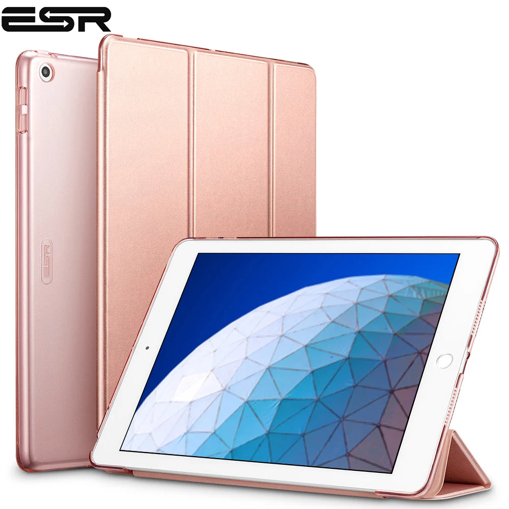 Baratos Funda ESR para iPad Air 3 2019 Yippee Trifold Smart Case Auto Sleep Wake funda ligera con soporte funda trasera dura para iPad Air 3rd