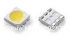 

free shipping 1000pcs lot smd led chip 5050 12-15lm tri-chip cool white 6000-7000K