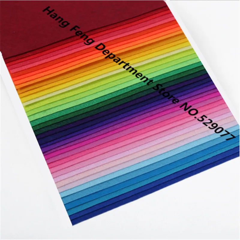 

40Pcs Nonwoven Fabric DIY Toys Gift Dolls Colorful Manual Polyester Felt Cloth Hand Sewing Needlework Crafts Decoration 15*15cm