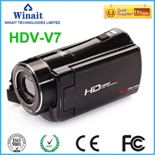 Freeshipping digital video camera camcorder HDV-V7 24mp 16X digital zoom full hd 1080p professional photo camera