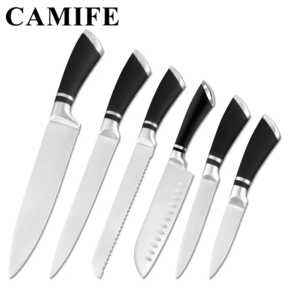 

Stainless Steel Kitchen Knives Set Fruit Paring Utility Slicing Bread Santoku Knife Japanese Chef Cooking Knives High Quality