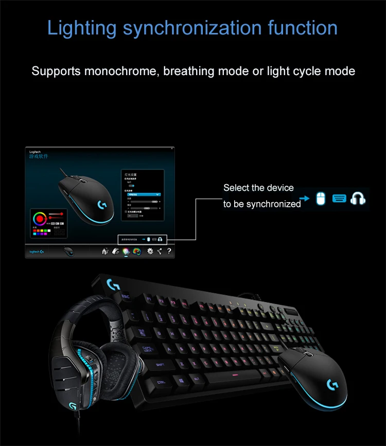 Игровая мышь logitech G102 PRODIGY 6000 dpi, RGB светильник, цветной светодиодный, настраиваемый, для геймеров, компьютерных игр