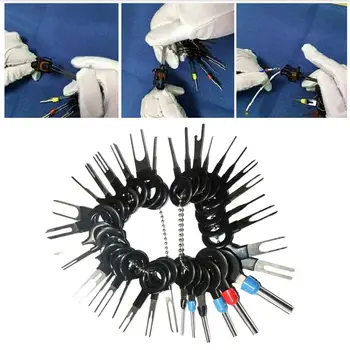 

36PCs/set Automotive Car Plug Terminal Removal Tool Key Pin Car Electrical Car Terminal Repair Hand Tool Kit Accessories