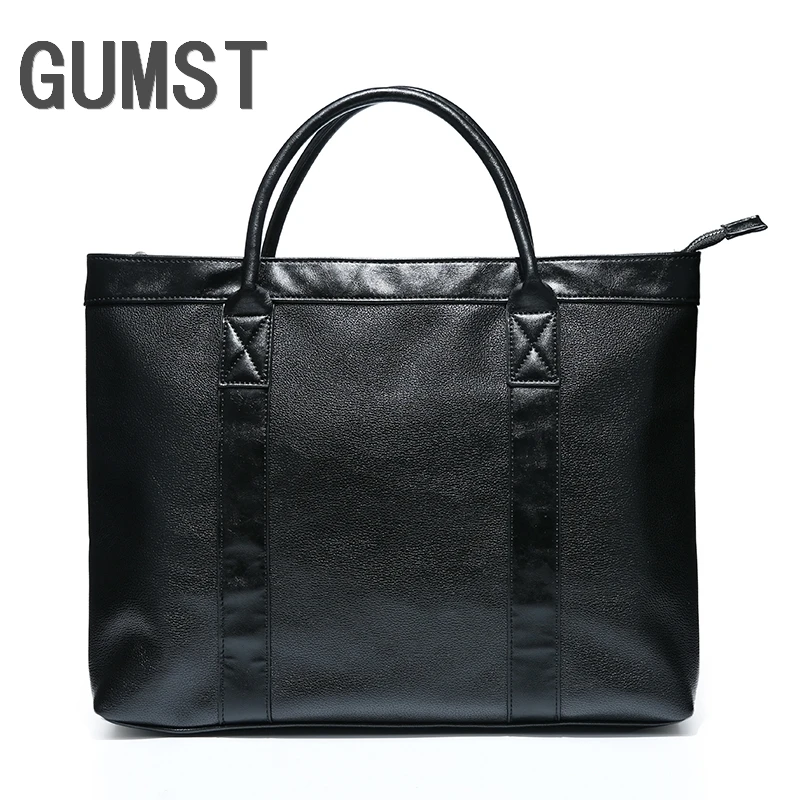 GUMST брендовая мужская сумка для ноутбука портфель модные мужские деловые сумки Повседневная кожаная сумка для мужчин