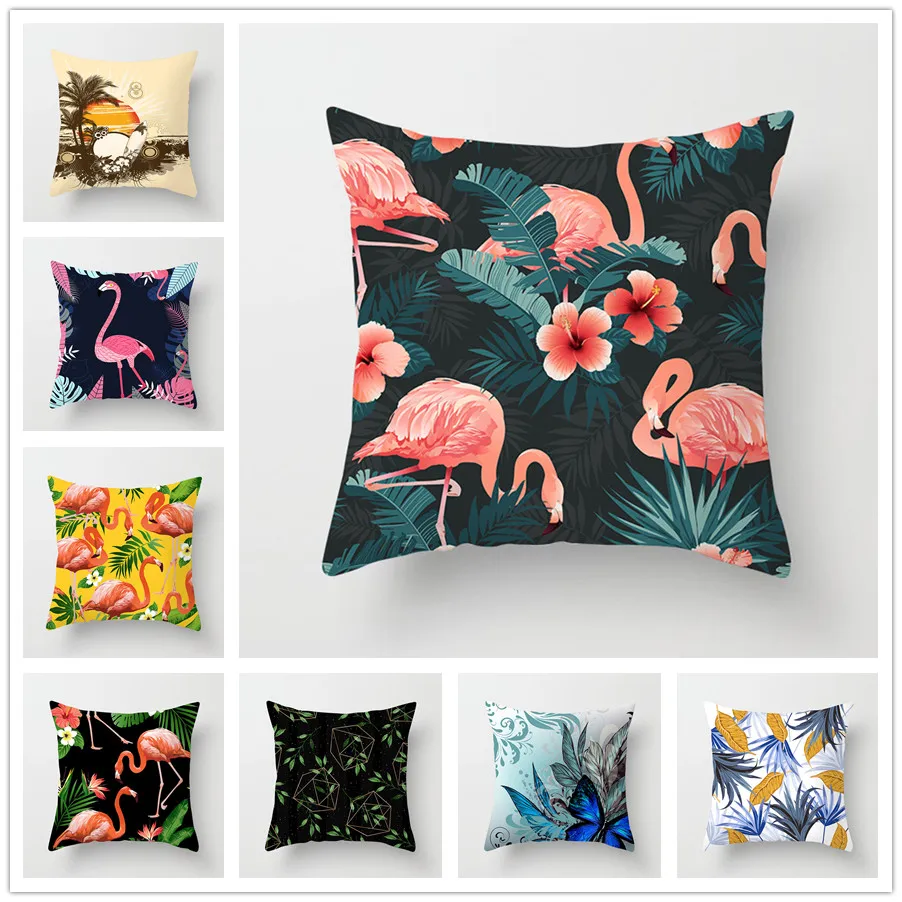 45x45 Pillowcase Square Pillow Cover Cushion Case Toss Hidden Zipper Closure Pillows Pattern For Bedroom Living Room 044-21 |