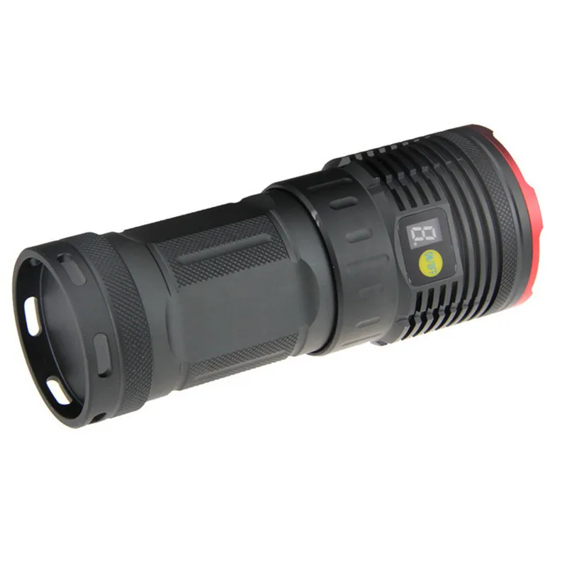 UltraFire 8 светодиодный фонарик Cree XML-T6 4 режима белый тактический фонарь Luz охотничий фонарь 18650 Алюминиевый Фонарь