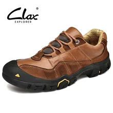 CLAX/мужские рабочие ботинки из натуральной кожи; сезон весна-осень; защитная обувь; мужские кожаные ботинки кэжуал; ботильоны; прогулочная обувь размера плюс