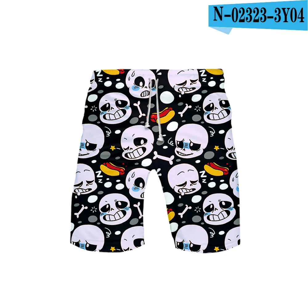 Мужские летние Брендовые мужские шорты Undertale Sans бордшорты водонепроницаемые пляжные дышащие 3D принты повседневные шорты мужские - Цвет: one
