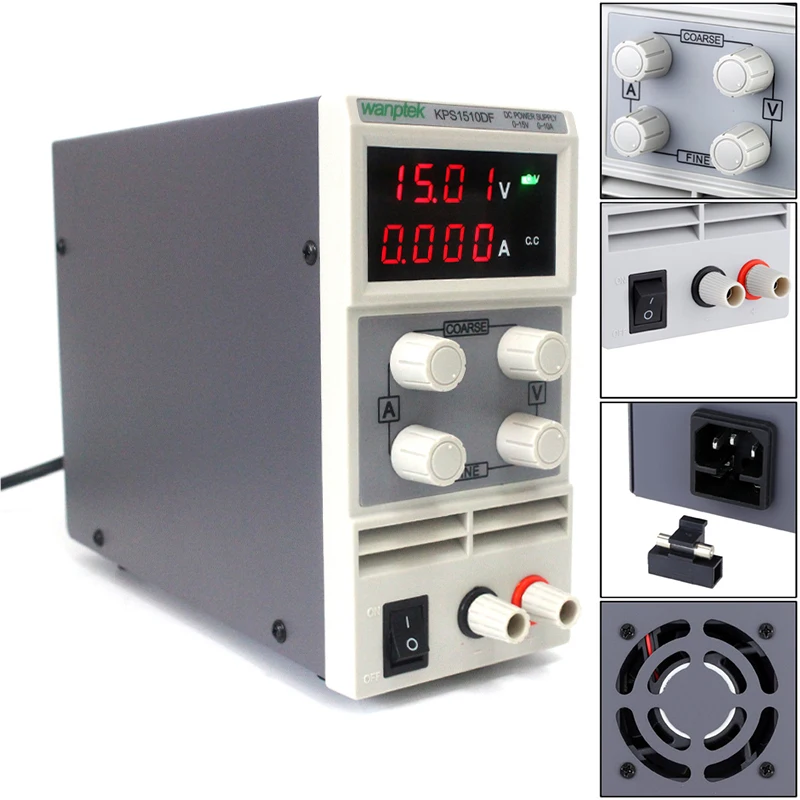 

KPS1510DF 15V 10A digital adjustable DC power supply display,mini switching DC power supply for laboratory