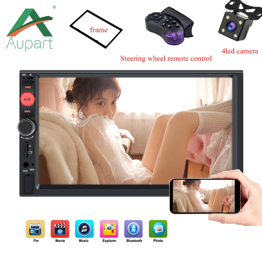

Car Radio 2 din MP5 Car Player Mirror Link autoradio General Car Models 7'' Touch Screen Bluetooth auto stereo Rear View Camera