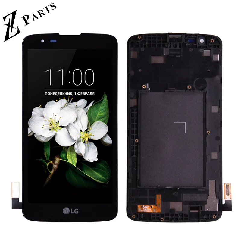 

Original For LG K7 LCD Display with Touch Screen Digitizer Assembly Black and White with frame Free shipping