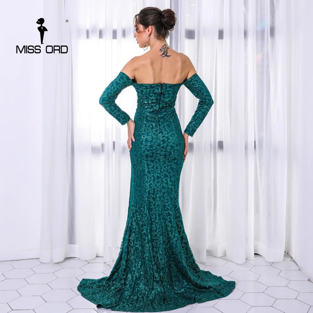 Missord 2019 сексуальное платье с вырезом лодочкой длинным рукавом открытыми плечами