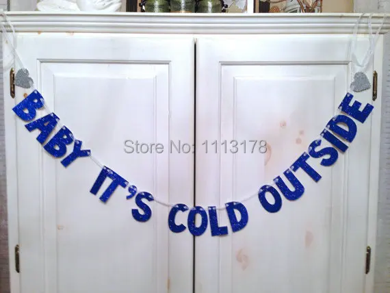 Cheapbaby It S Cold Outside Banner Photo Prop Decoration