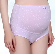 Free shipping 3pcs/Lot pregnant women underwear high waist adjustable healthy breathable cotton underpants
