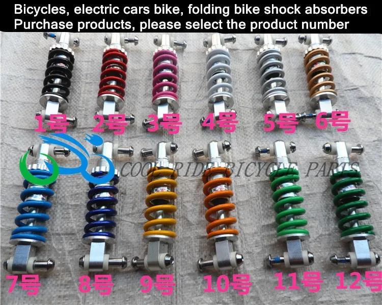 Muelle de absorción de impacto bicicleta, suspensión plegable para bicicleta de montaña, 12 colores|bike suspension|bike springshock absorber bike - AliExpress