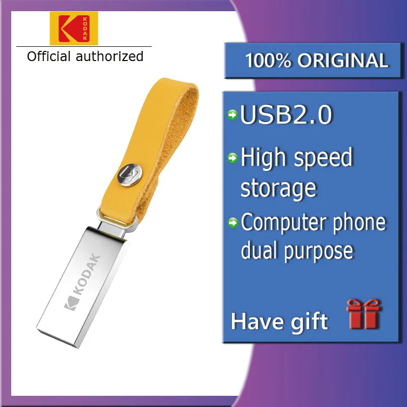 

Kodak K123 USB 3.1 Metal USB Flash Drive 16GB 32GB 64GB 128GB flash Memory stick USB 3.0 pen drive U Disk pendrive