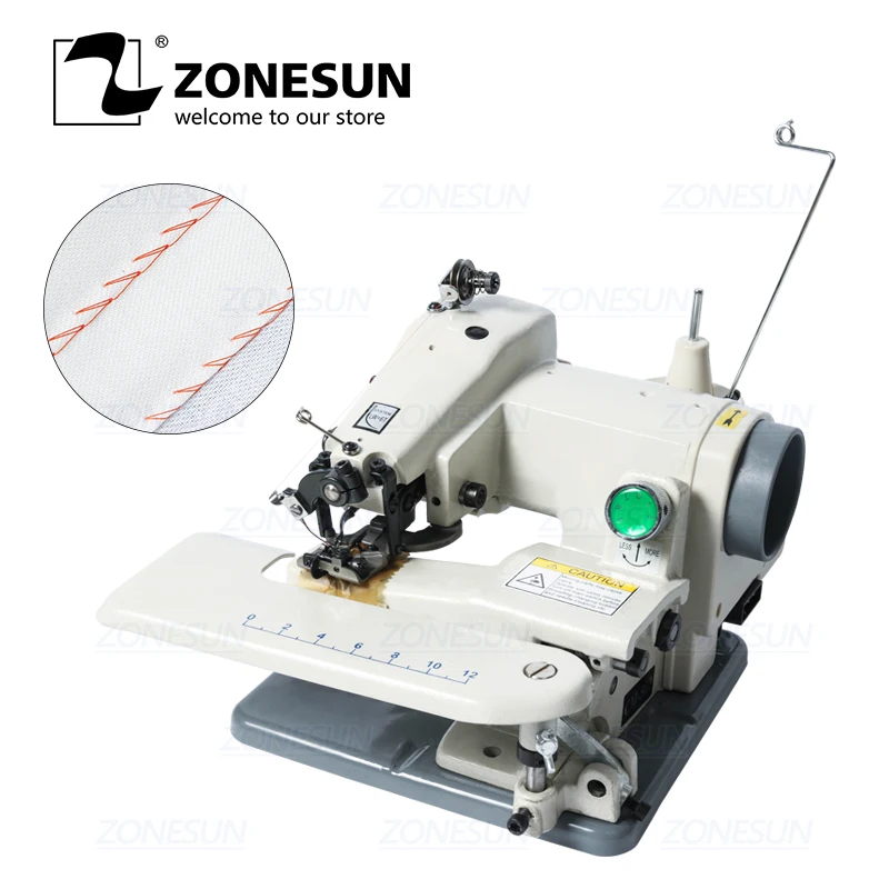 ZONESUN Бытовая штора швейная машина прямой привод для шляпы Свитера шеи манжеты настольные жалюзи брюки швейная машина 220 В