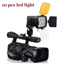 Professional VL012 Bi-Color 3200K – 5000K LED Video Studio Photo Light High CRI for camera camcoder Dimmable + DC power cable