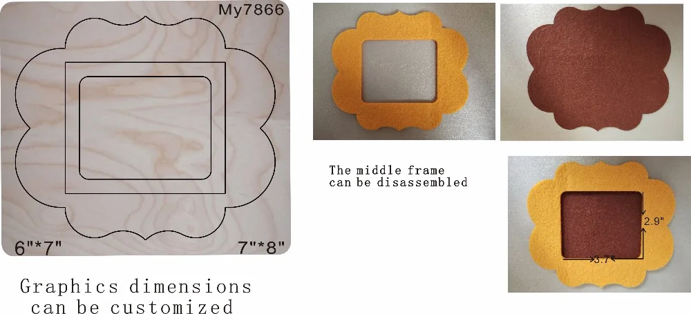 

detachable frame wood moulds die cut accessories wooden die Regola Acciaio Die Misura (MY )