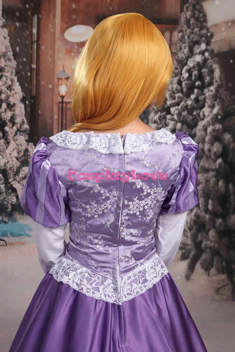 CosplayLove Custom Made Tangled Rapunzel Princess Purple Dress Cosplay Costume For Halloween Christmas Party  (2)