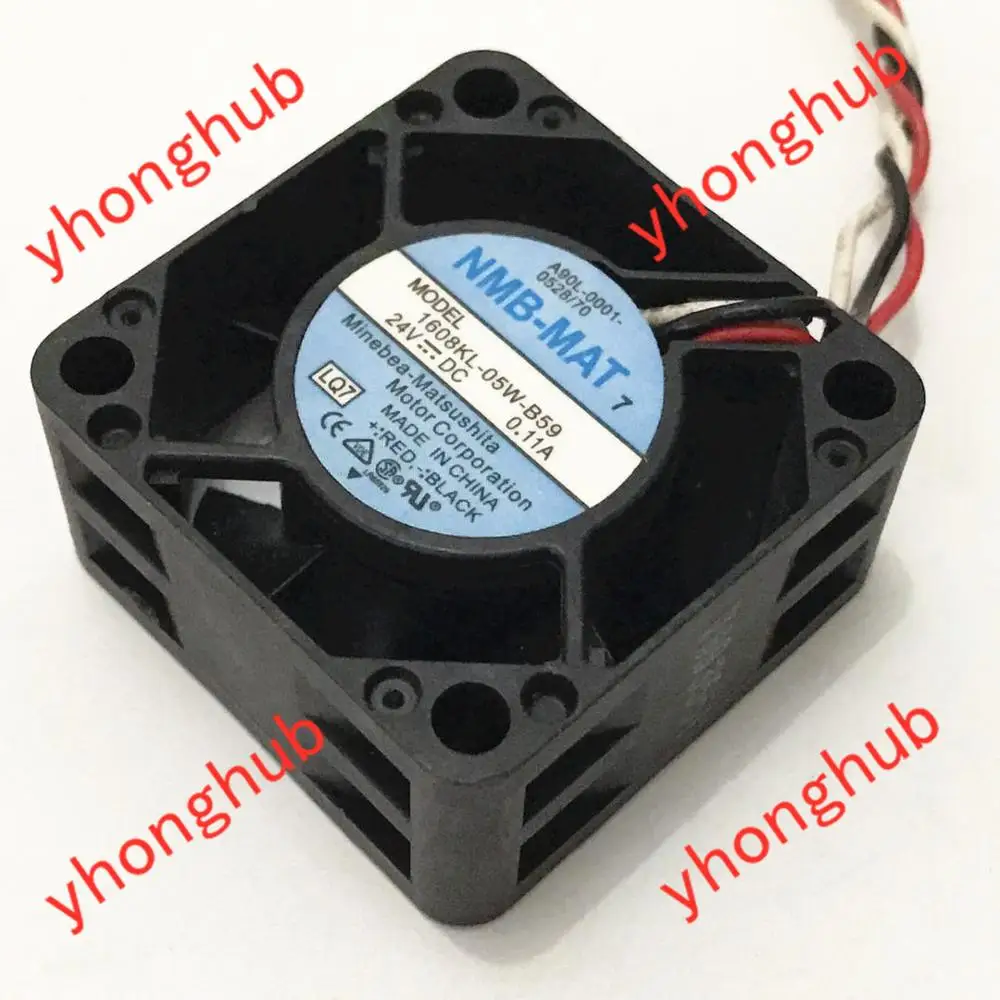 Nmb-mat 1608kl05w-b59 Lq7 Servidor Ventilador de Refrigeração dc 24v 0.11a 40x40x20 mm