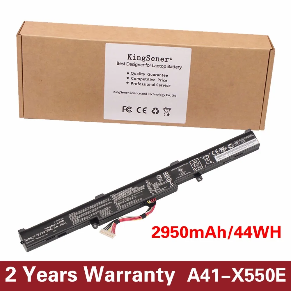 Prix pour 15 v 2950 mah nouvelle batterie d'ordinateur portable d'origine a41-x550e pour asus x450 x450e x450j x450jf x751l a450j a450jf a450e f450e 44wh 4 cellules Prix pour 15 v 2950 mah nouvelle batterie d'ordinateur portable d'origine a41-x550e pour asus x450 x450e x450j x450jf x751l a450j a450jf a450e f450e 44wh 4 cellules