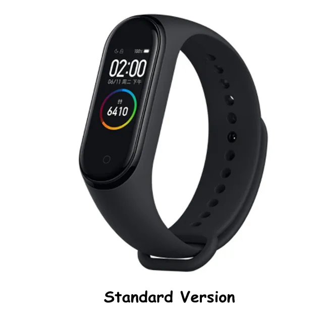 In Stock Xiaomi Mi Band 4 Smart Wristband Fitness Heart Rate Bracelet Music AI bracelet Bluetooth 5.0 AMOLED Color Touch Screen - Цвет: Mi 4 Standard