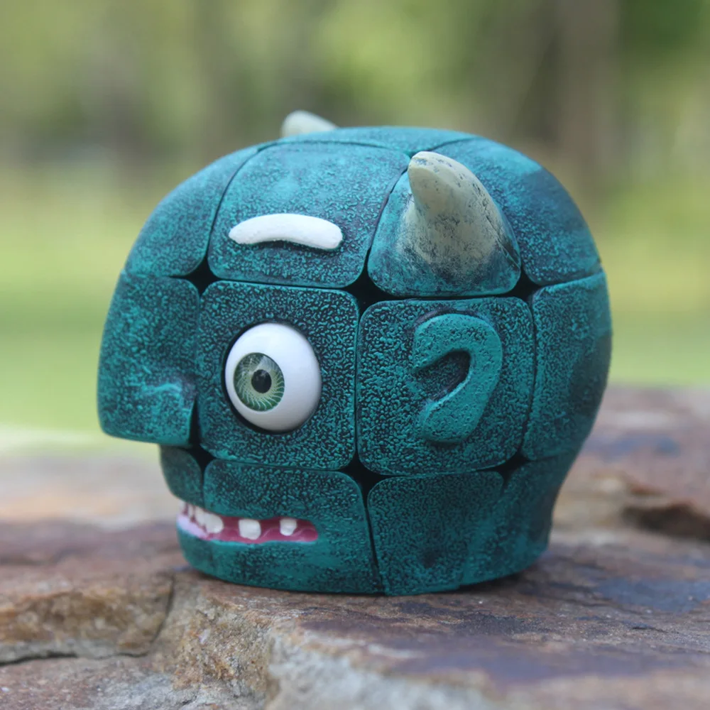 Chaak голова дьявола головоломка инопланетянин кубик третьего заказа детский подарок креативные мини развивающие сенсорные игрушки 3x3 скоростной куб