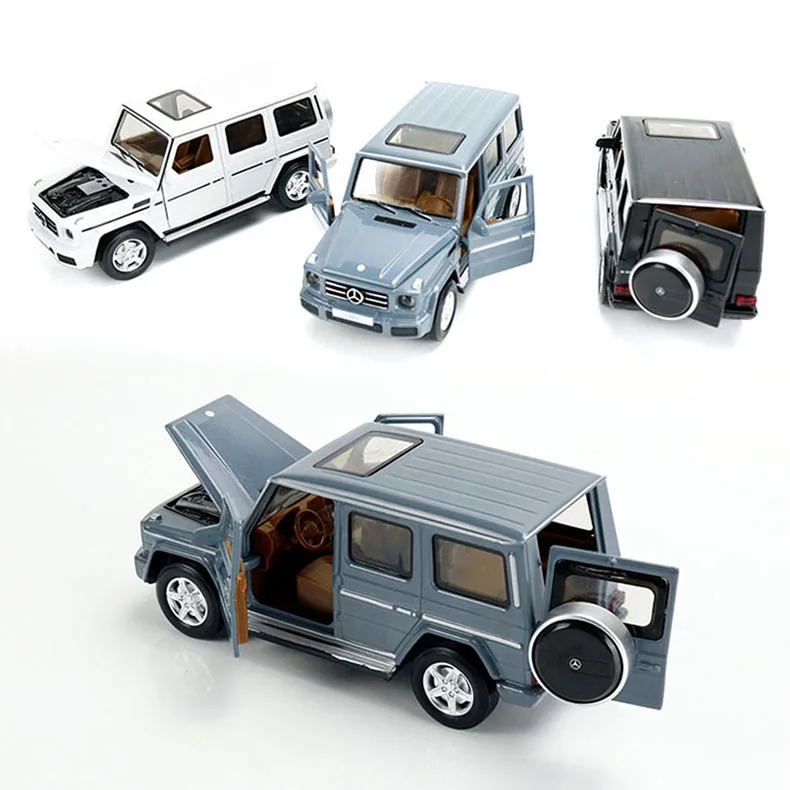 1/32 Benz G350d Игрушечная модель автомобиля из сплава, детские игрушки, настоящая Лицензионная коллекция, военный внедорожник
