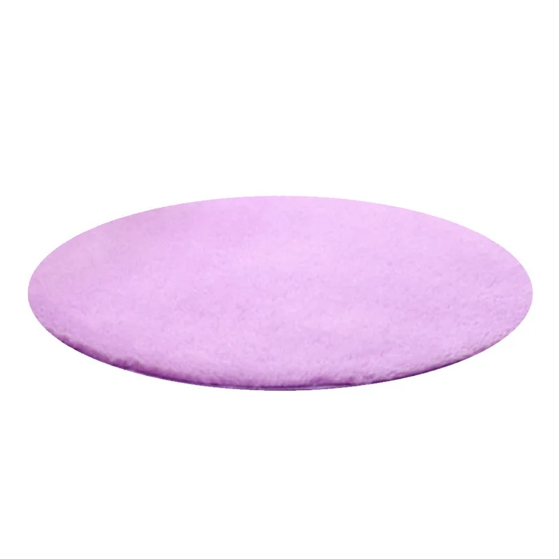 Высокое качество 40 см круглый Нескользящий Впитывающий мягкий коврик круглый коврик для фитнеса и йоги коврик для ванной Душевой двери коврик прикроватный ковер - Цвет: F80cm