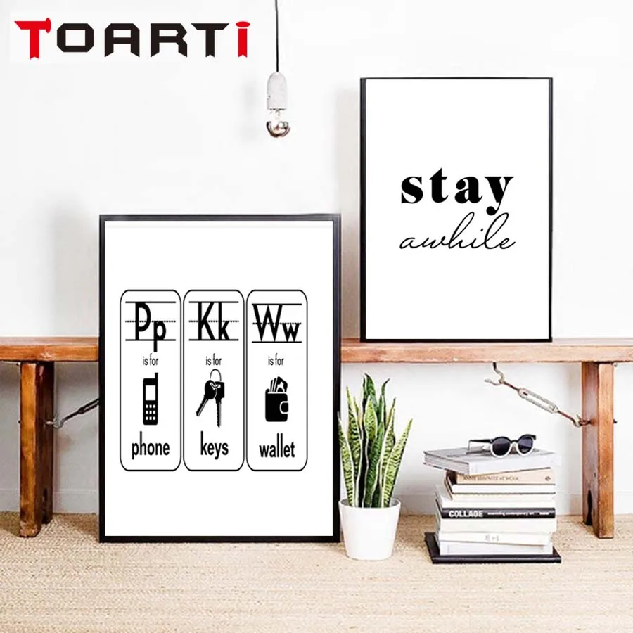 Phone Keys Wallet Prints And Posters Canvas Painting Black And White A Gift For Him Modern Art Wall For Office Bedroom Home Deco (3)