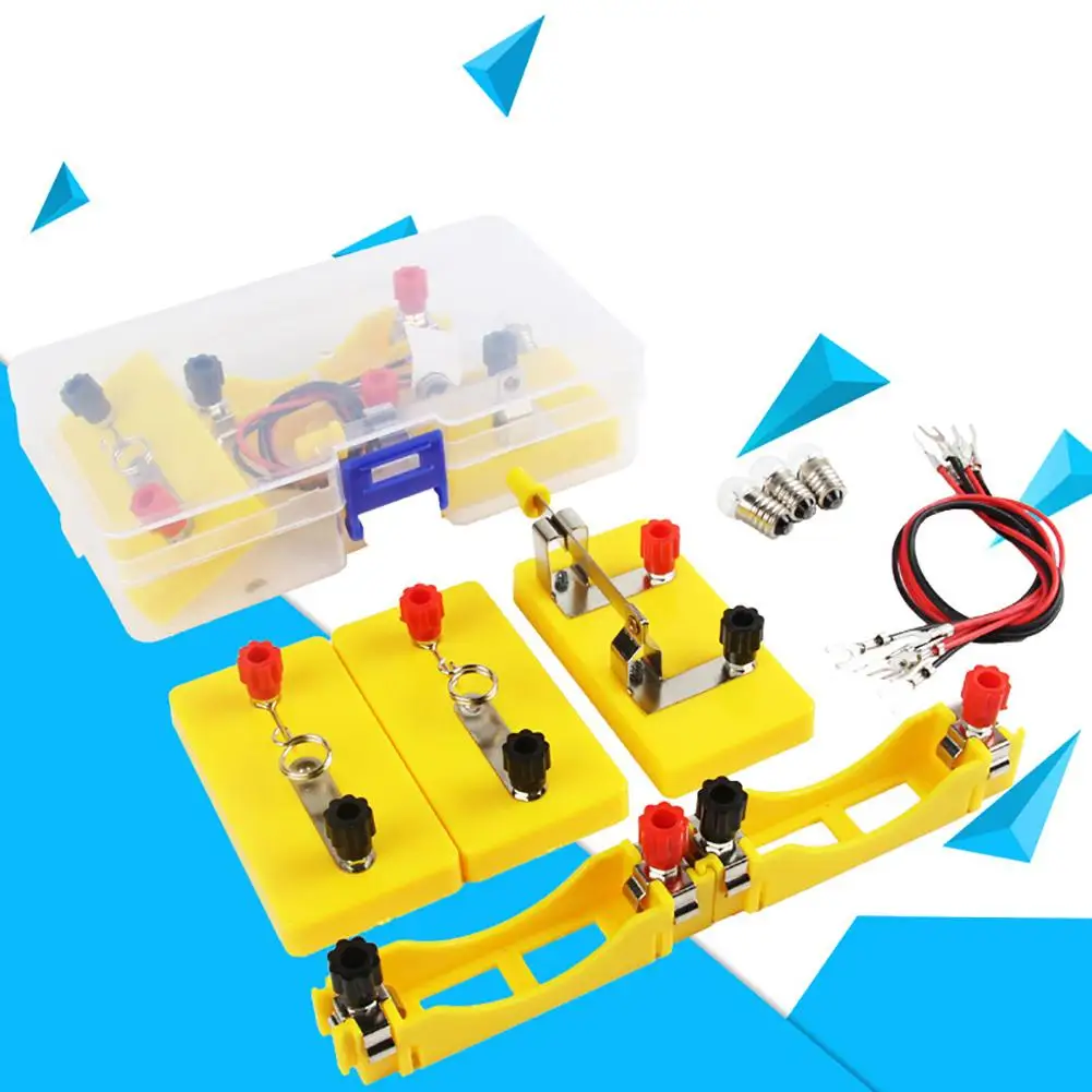 

Kids Circuit Toy Experimental Equipment Electricity Discovery School Lab Box