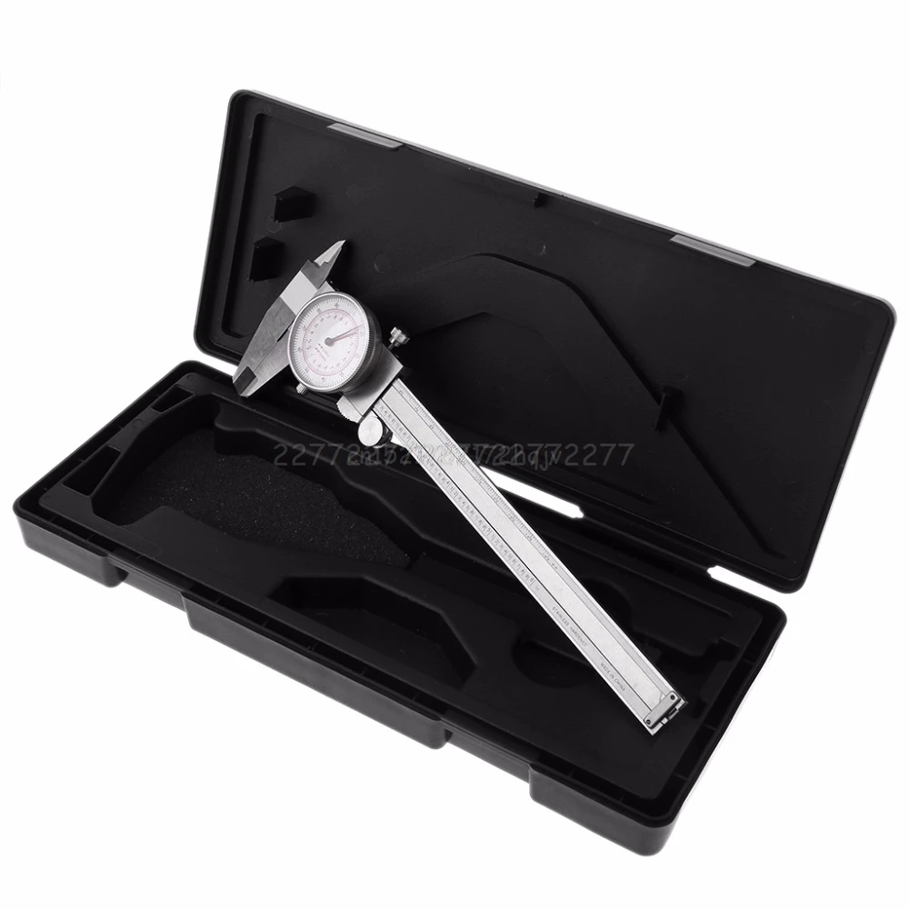

Dial Caliper 6" / 150mm DUAL Reading Scale METRIC INCH MM Hardened Stainless Steel Mr29 19 Dropship
