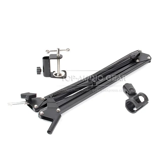 Free Shipping Suspension Scissor Arm Stand For Blue Yeti Table Desk Top Recording Microphone Stand Boom Clip Holder Mount Clamp