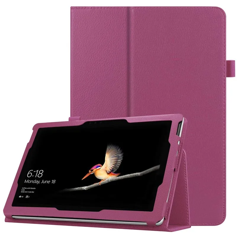 100Pcs/lot Premium Folio Folding Stand PU Leather Case Cover with Magnetic for Windows Microsoft Surface Go Released in 2018 | Компьютеры