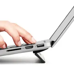 Охлаждающая подставка для ноутбука Macbook Air Pro retina 13,3 Портативный Регулируемый компьютер Lapdesk офисные ПК тетрадь стояк